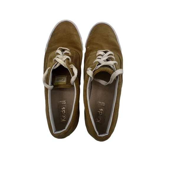 Keds Chartreuse Anchor Corduroy Fabric Lace Up Sneakers Size 8.5 Women's - Picture 5 of 8